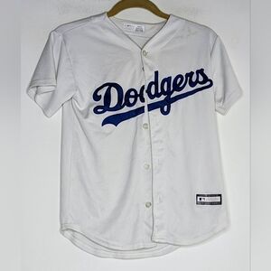 Vintage Los Angeles Dodgers Baseball ⚾ Y2K YOUTH Jersey in White RARE